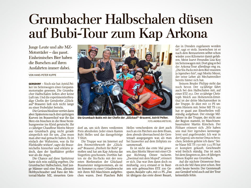 Glückauf Brauerei Gersdorf - Freie Presse, Bubi Helles Gewinnspiel - MZ Fans Glückauf Brauerei Gersdorf - Freie Presse, Bubi Helles Gewinnspiel - MZ Fans