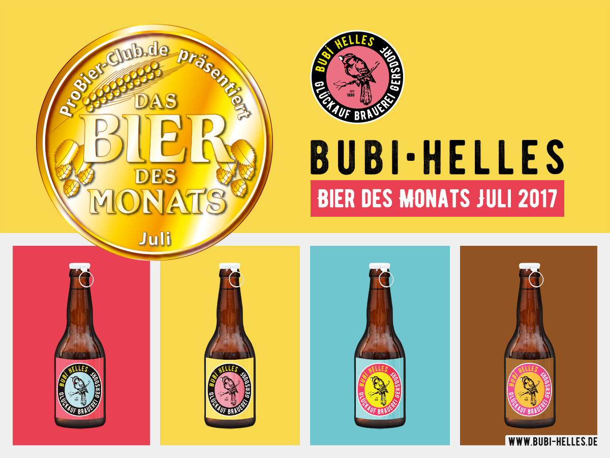 Bubi Helles – Bier des Monats Juli 2017