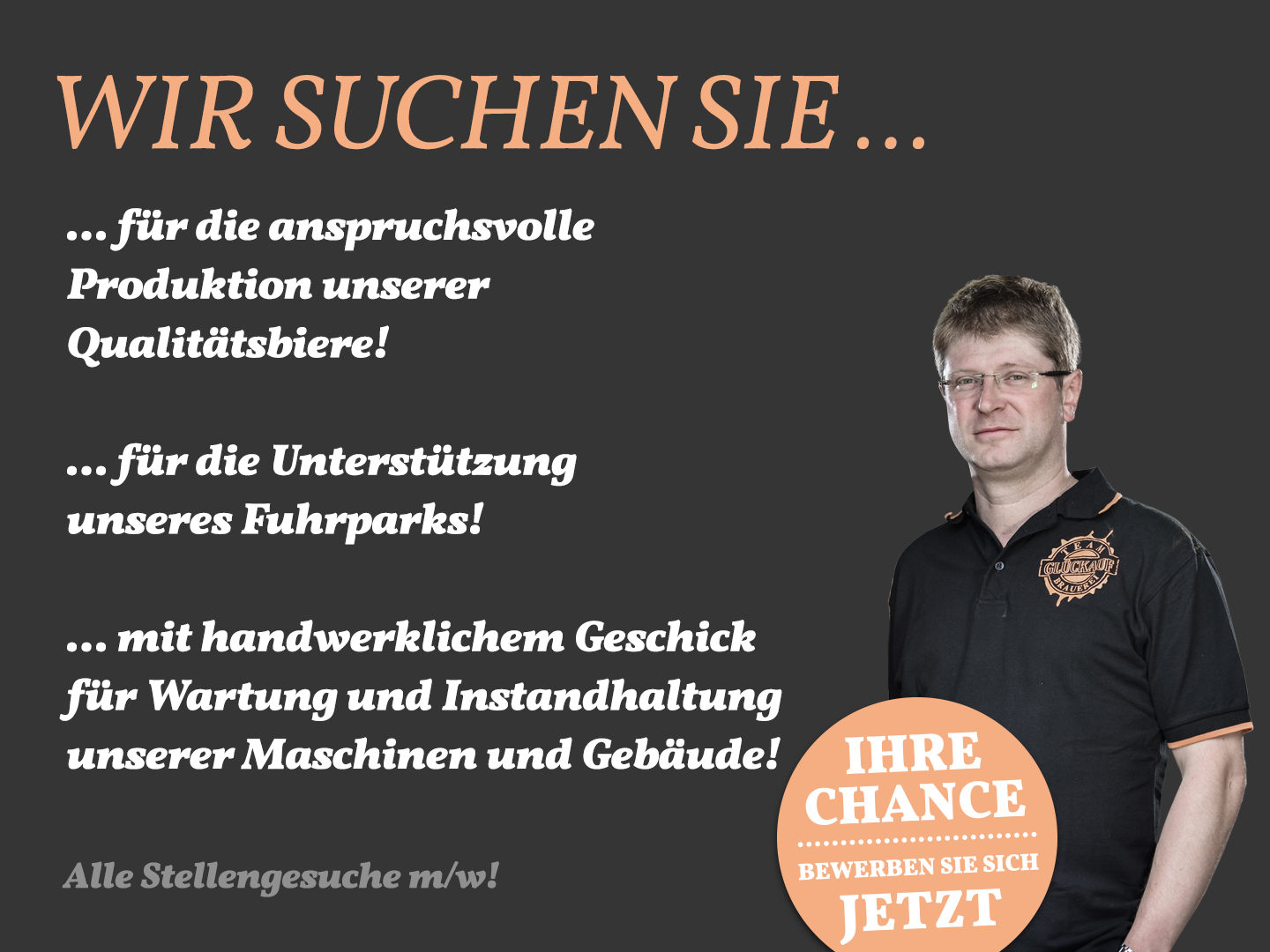 Wir suchen Sie …