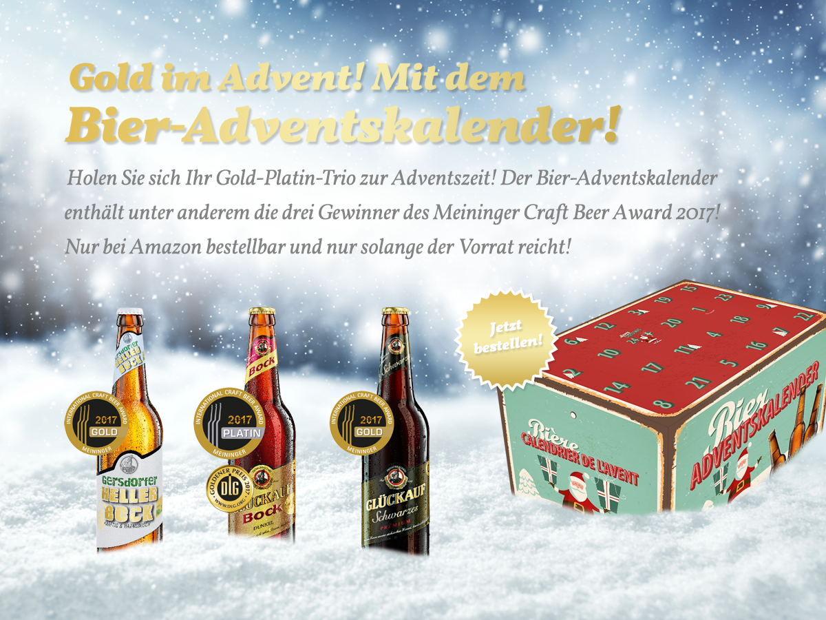 Gold im Advent! Mit dem Bier-Adventskalender!
